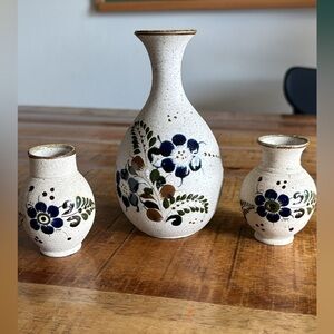 Floral Ceramic Vase Set